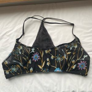 Free people embroidered bra